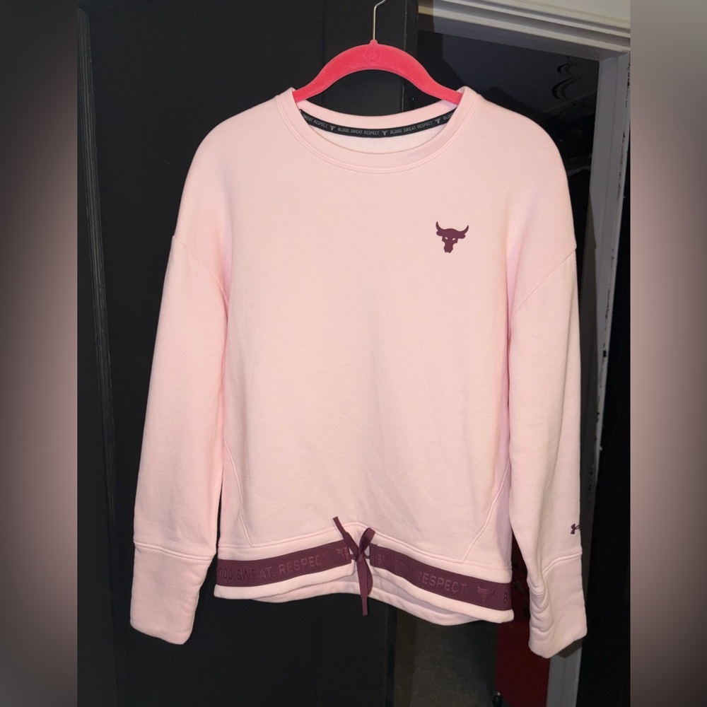 Under armor blood sweat, respect sweatshirt loose fit with option to tie